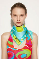 PUCCI Vivara-Print Large Silk-Twill Carré | Women Silks