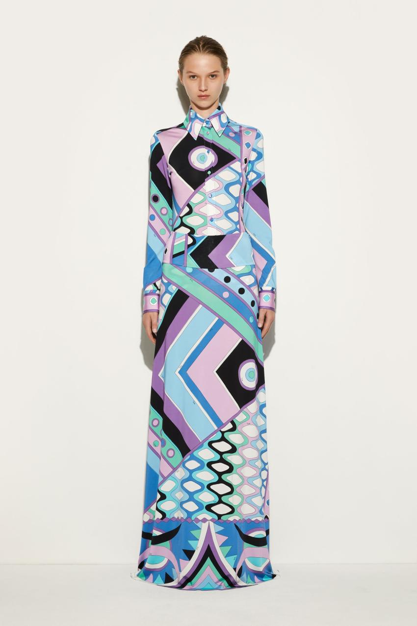 PUCCI Vivara-Print Long Skirt | Women Skirts