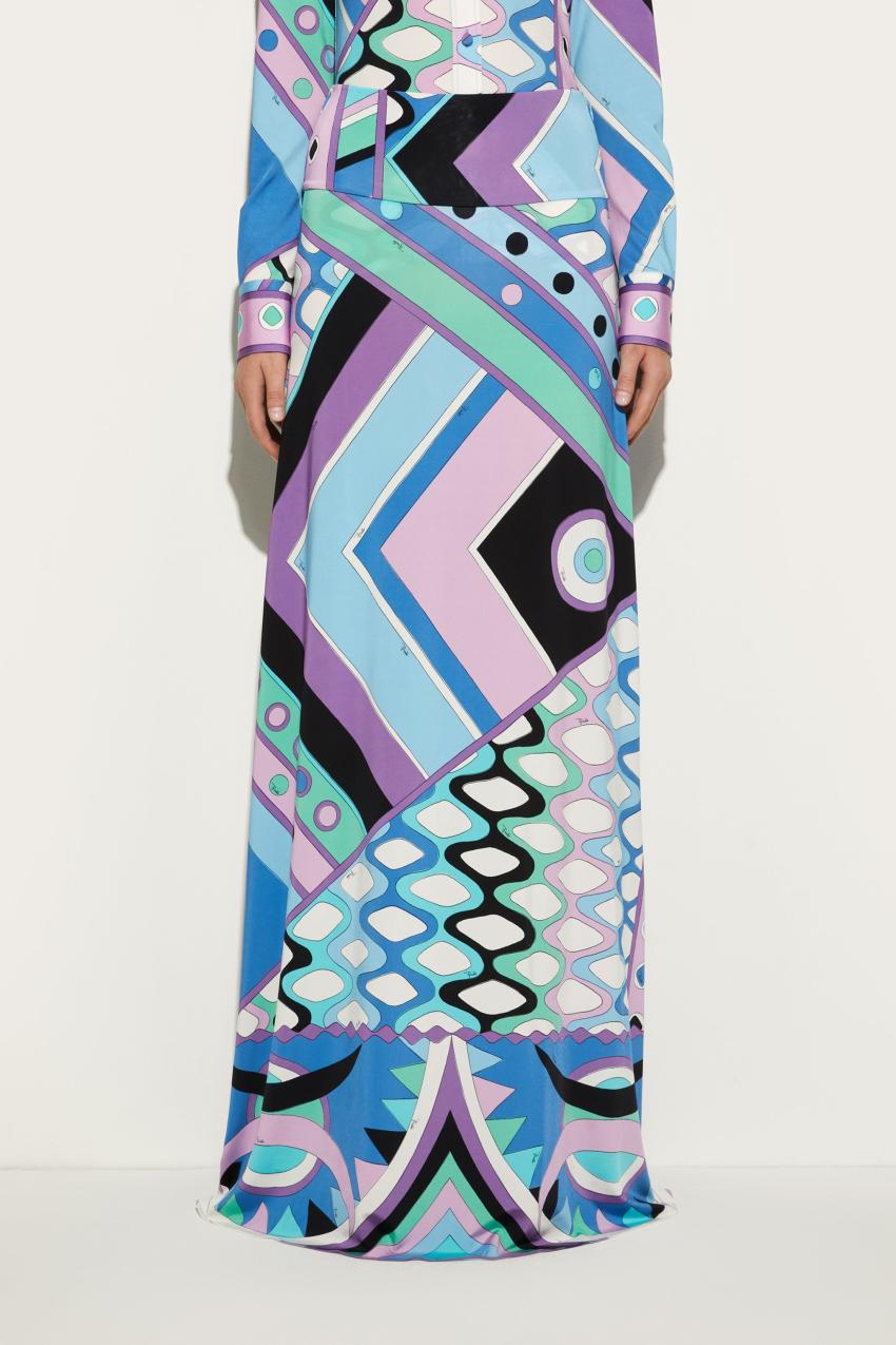 PUCCI Vivara-Print Long Skirt | Women Skirts