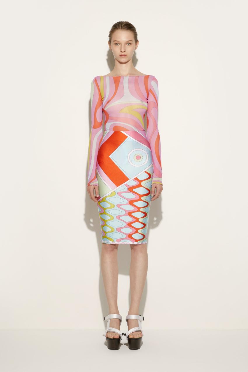 PUCCI Vivara-Print Pencil Skirt | Women Skirts