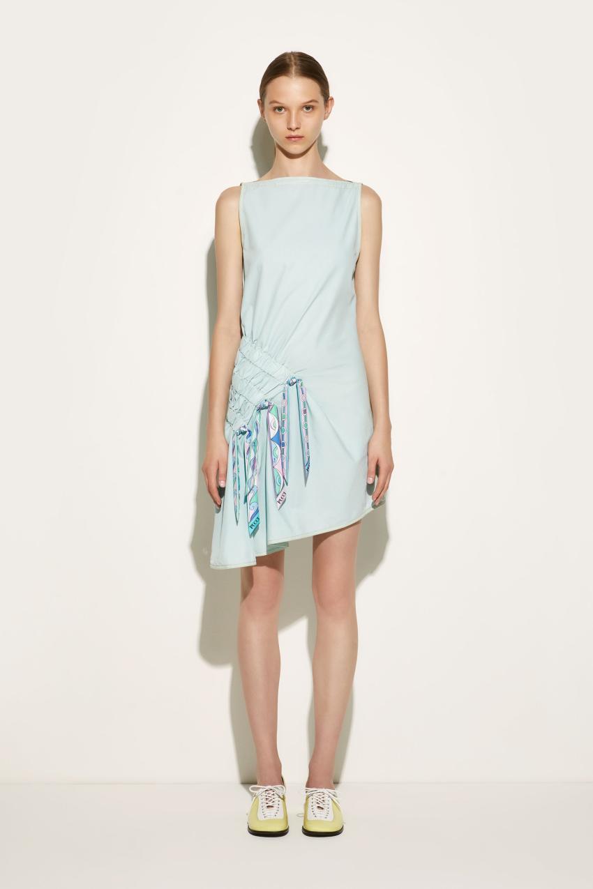 PUCCI Vivara-Print Ruched Dress | Women Dresses