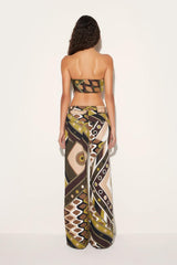 PUCCI Vivara-Print Silk-Twill Bandeau | Women Tops And Shirts