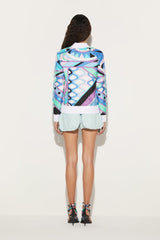 PUCCI Vivara-Print Silk-Twill Bomber Jacket | Women Jackets