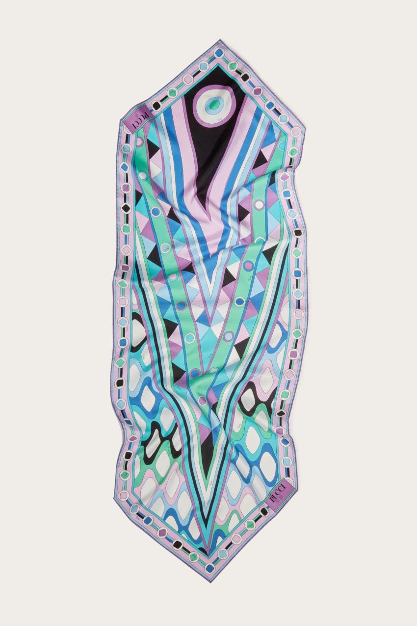 PUCCI Vivara-Print Silk-Twill Scarf | Women Silks