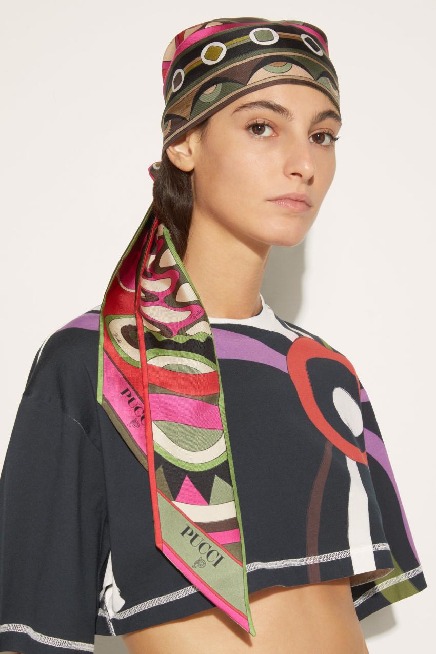 PUCCI Vivara-Print Silk-Twill Scarf | Women Silks