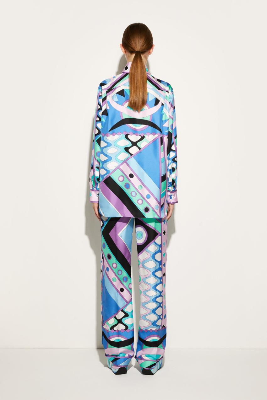 PUCCI Vivara-Print Silk-Twill Shirt | Women Tops And Shirts