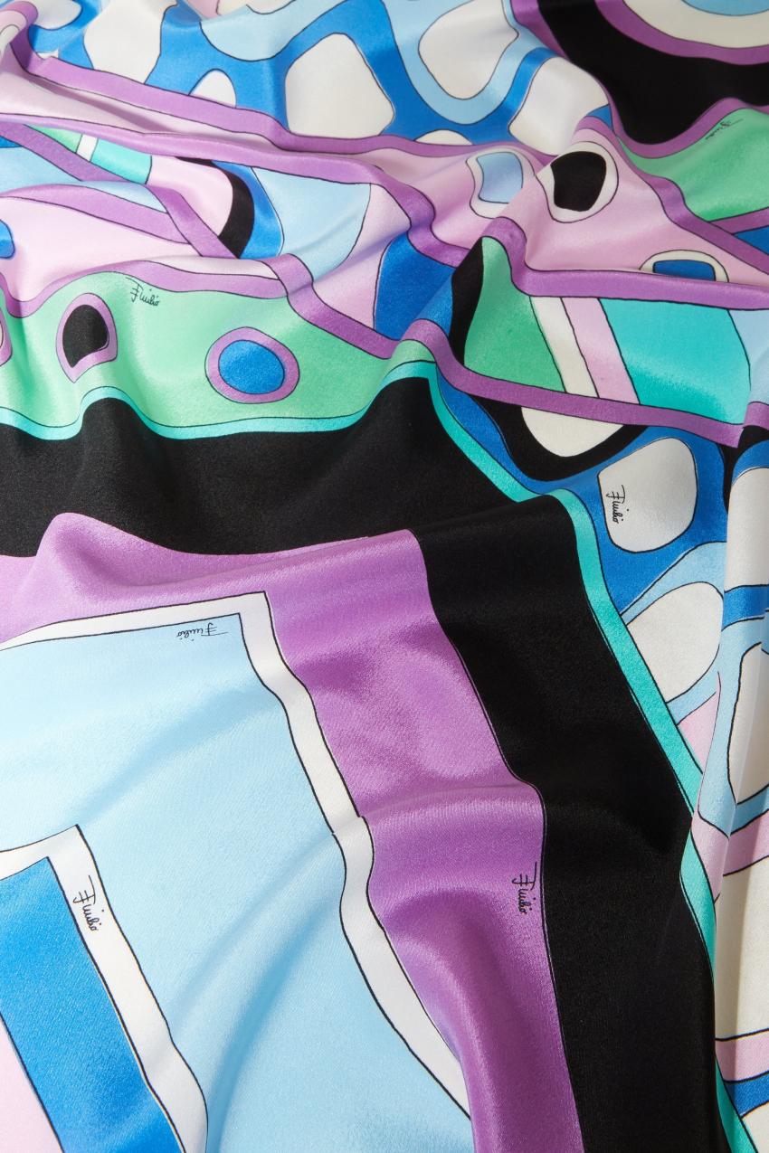 PUCCI Vivara-Print Silk-Twill Stole | Women Silks