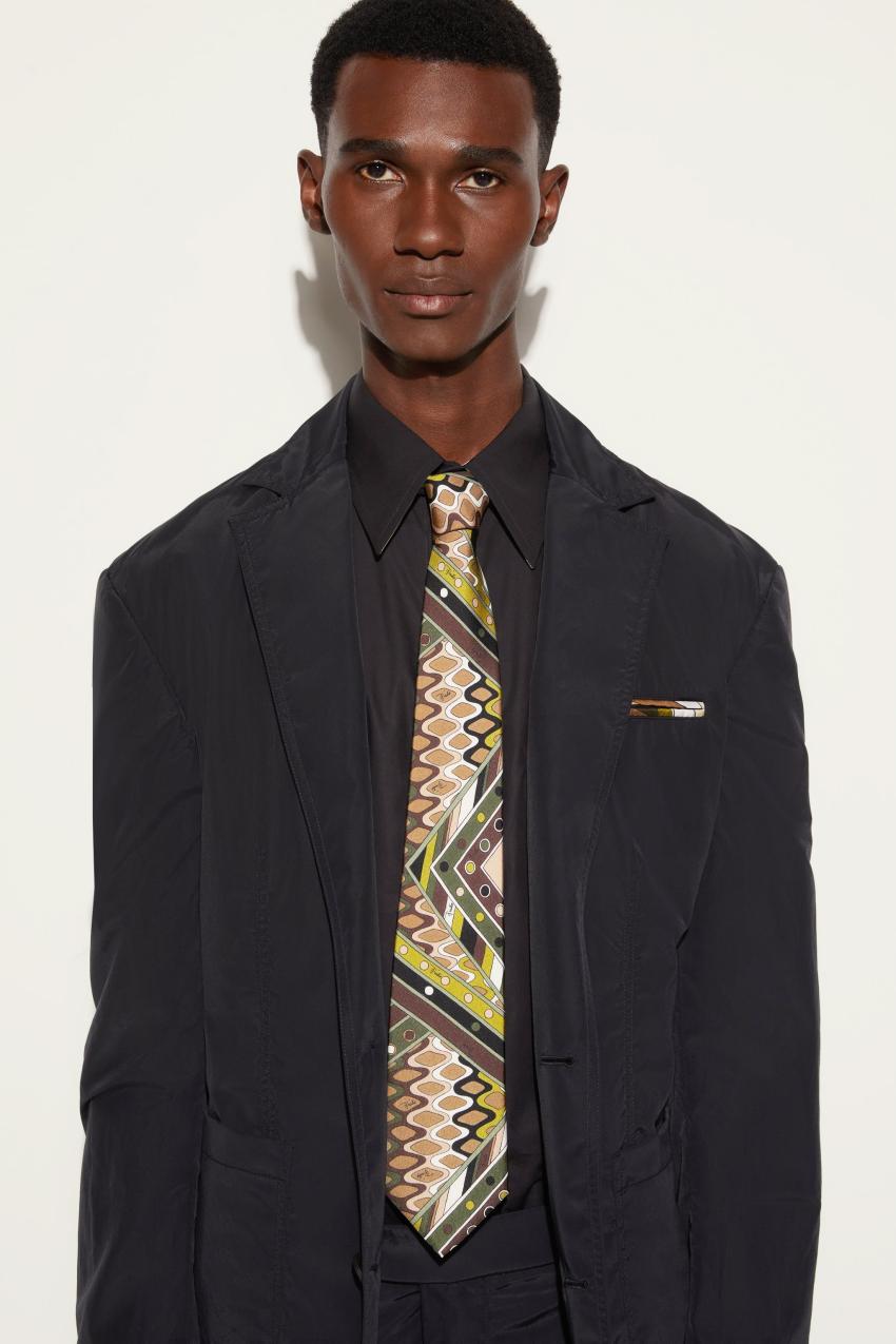 PUCCI Vivara-Print Silk-Twill Tie | Men Ready To Wear