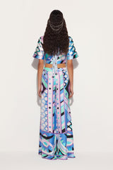 PUCCI Vivara-Print Silk-Twill Trousers | Women Pants And Shorts