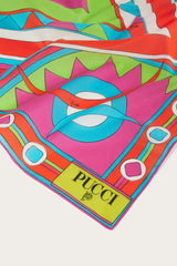 PUCCI Vivara-Print Small Cotton Scarf | Women Silks