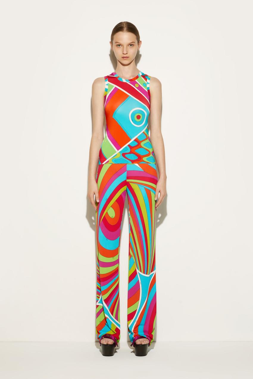PUCCI Vivara-Print Tank Top | Women Tops And Shirts