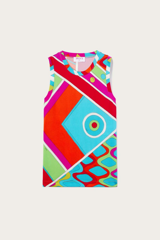 PUCCI Vivara-Print Tank Top | Women Tops And Shirts