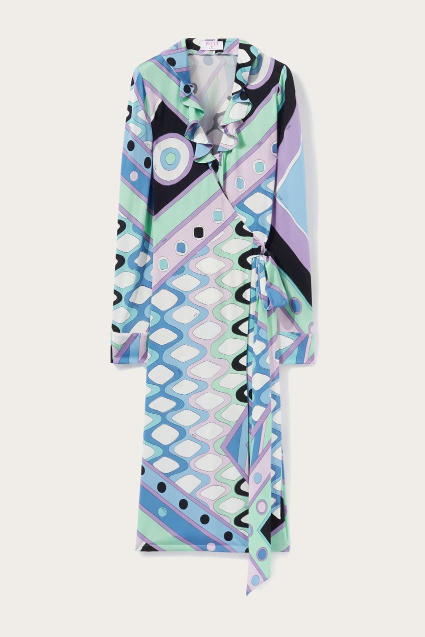 PUCCI Vivara-Print Wrap Dress | Women Dresses