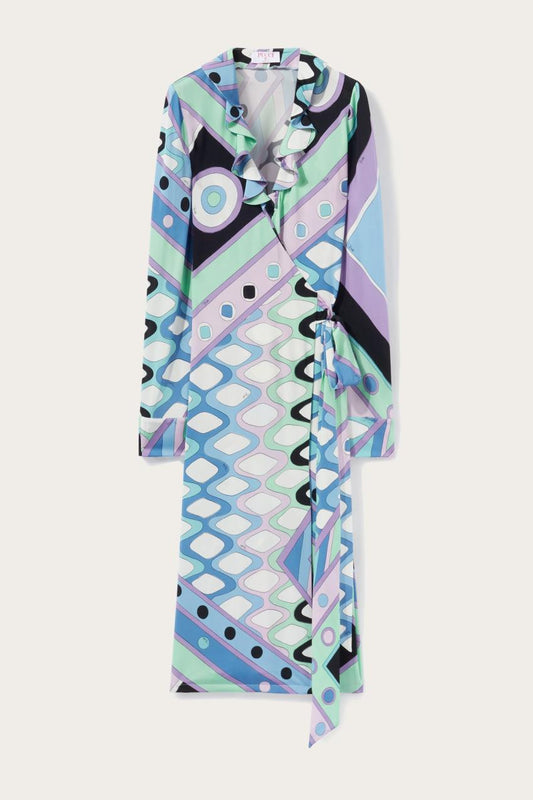PUCCI Vivara-Print Wrap Dress | Women Dresses