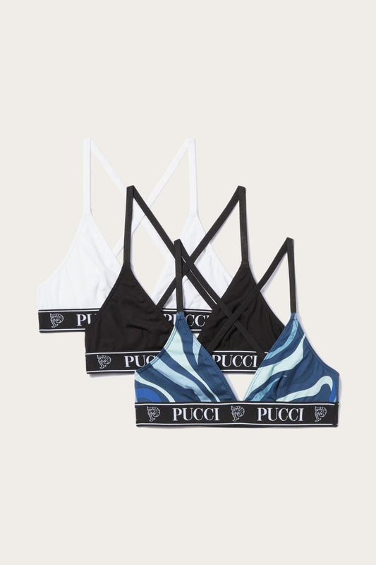 PUCCI 3 Pack Triangle Bra | Women Underwear
