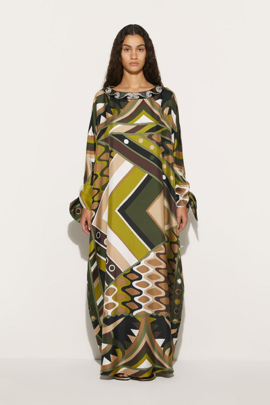PUCCI Beaded Vivara-Print Kaftan | Women Kaftans