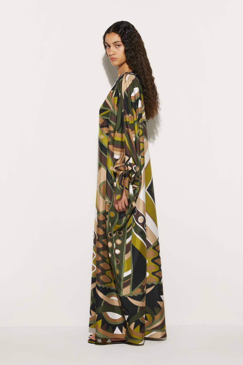 PUCCI Beaded Vivara-Print Kaftan | Women Kaftans