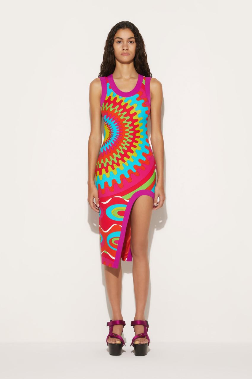 PUCCI Bersaglio-Print Asymmetric Dress | Women Dresses