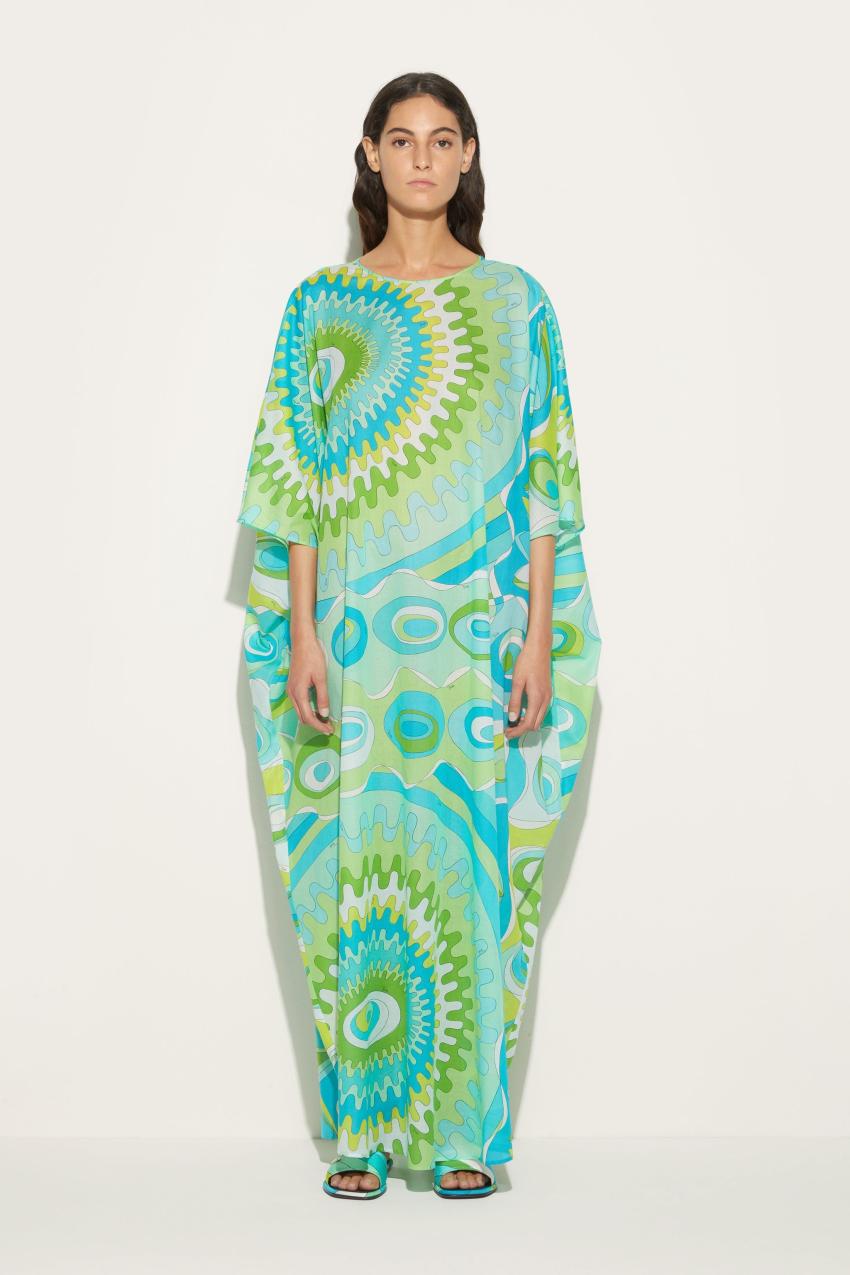 PUCCI Bersaglio-Print Cotton Kaftan | Women Kaftans