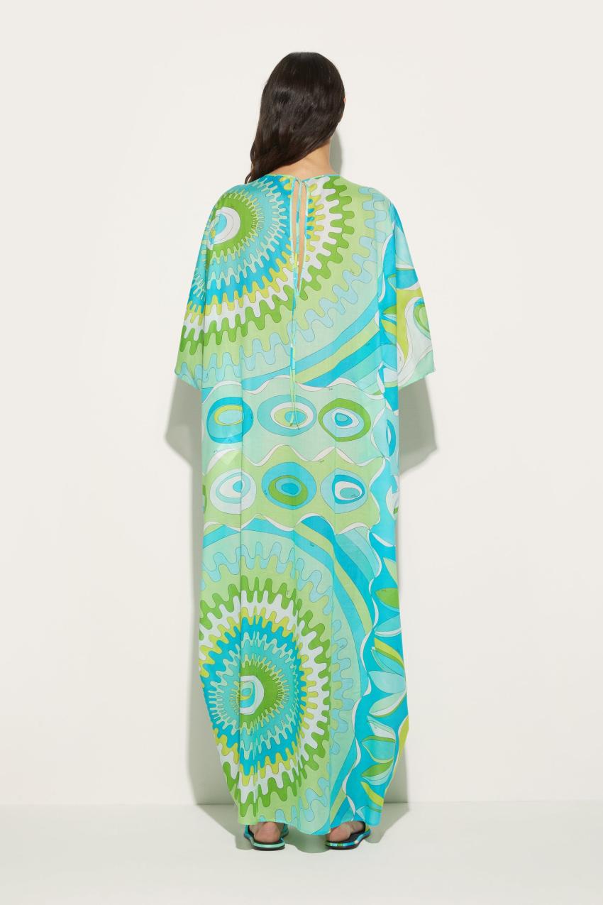 PUCCI Bersaglio-Print Cotton Kaftan | Women Kaftans