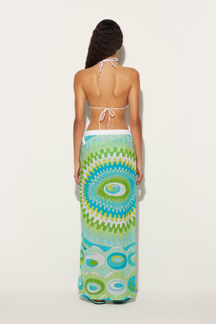PUCCI Bersaglio-Print Cotton Long Skirt | Women Sarong