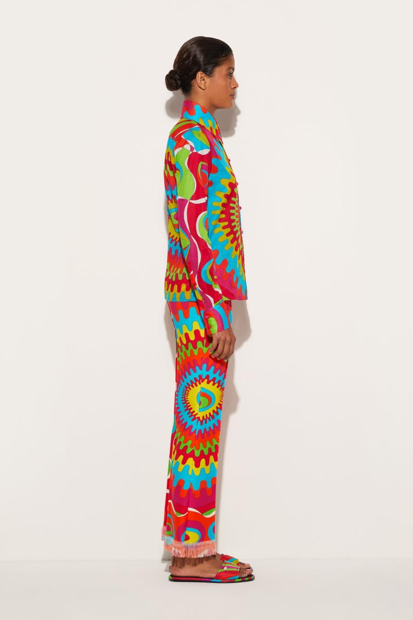 PUCCI Bersaglio-Print Cotton Shirt | Women Tops And Shirts