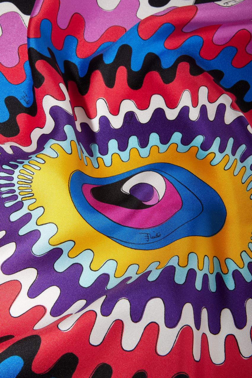 PUCCI Bersaglio-Print Large Silk-Twill Carré | Women Silks