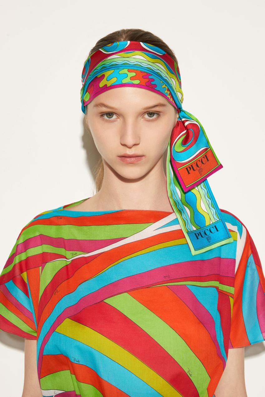 PUCCI Bersaglio-Print Silk-Twill Scarf | Women Silks
