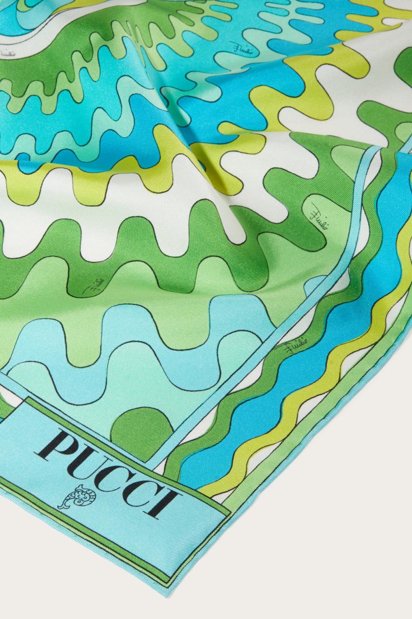 PUCCI Bersaglio-Print Silk-Twill Scarf | Women Silks