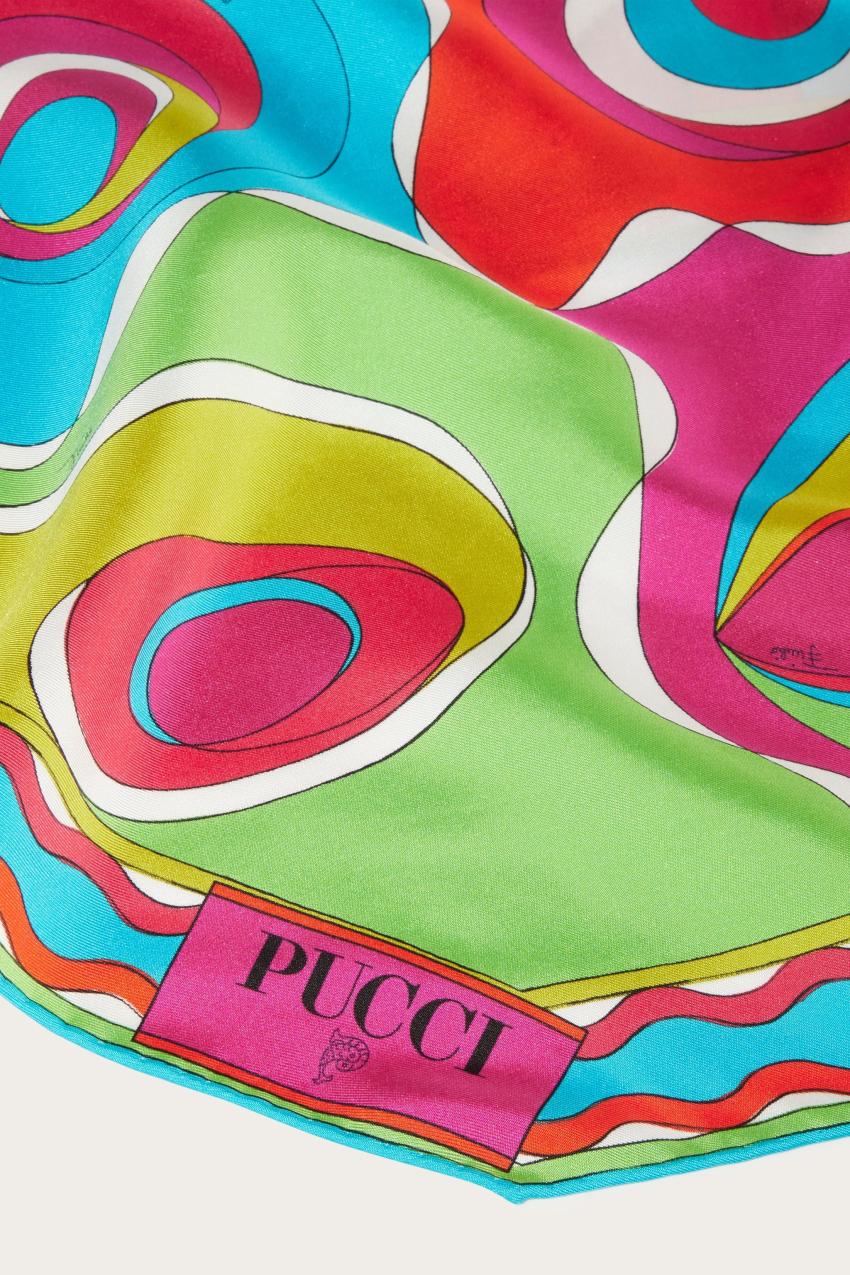PUCCI Bersaglio-Print Silk-Twill Scarf | Women Silks