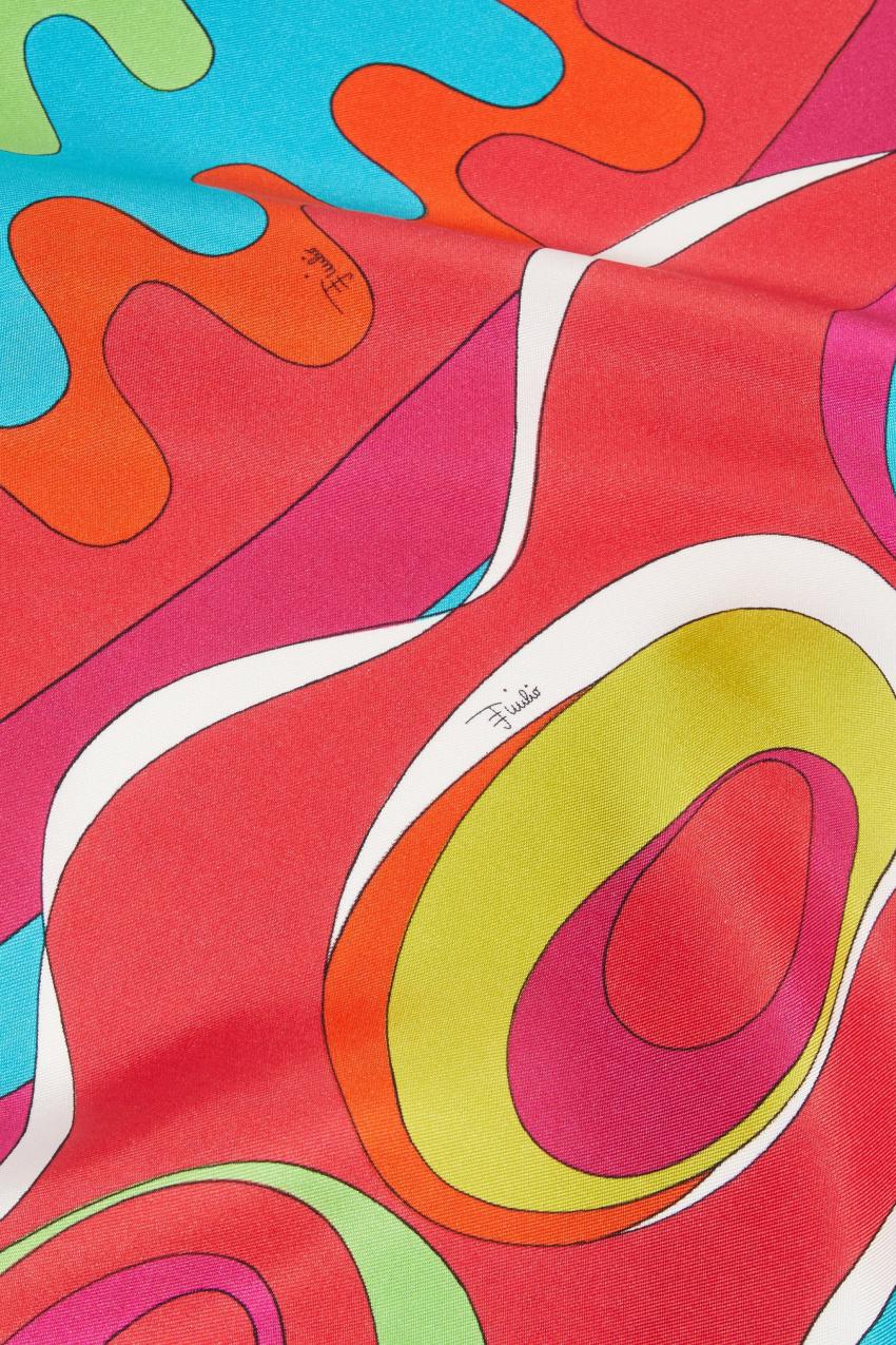 PUCCI Bersaglio-Print Silk-Twill Scarf | Women Silks