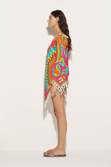 PUCCI Bersaglio-Print Tassel-Trim Kaftan | Women Kaftans