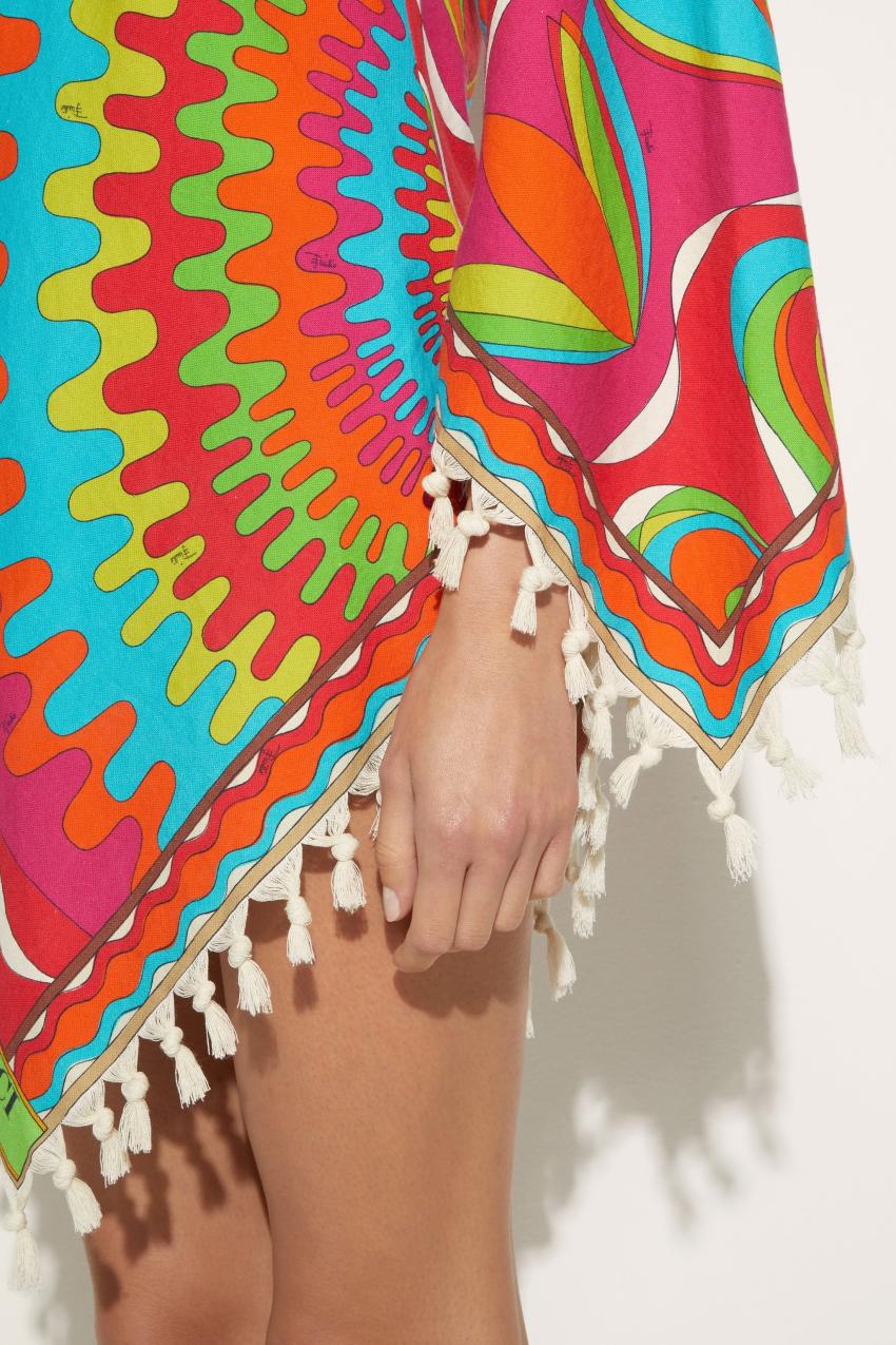 PUCCI Bersaglio-Print Tassel-Trim Kaftan | Women Kaftans