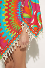 PUCCI Bersaglio-Print Tassel-Trim Kaftan | Women Kaftans