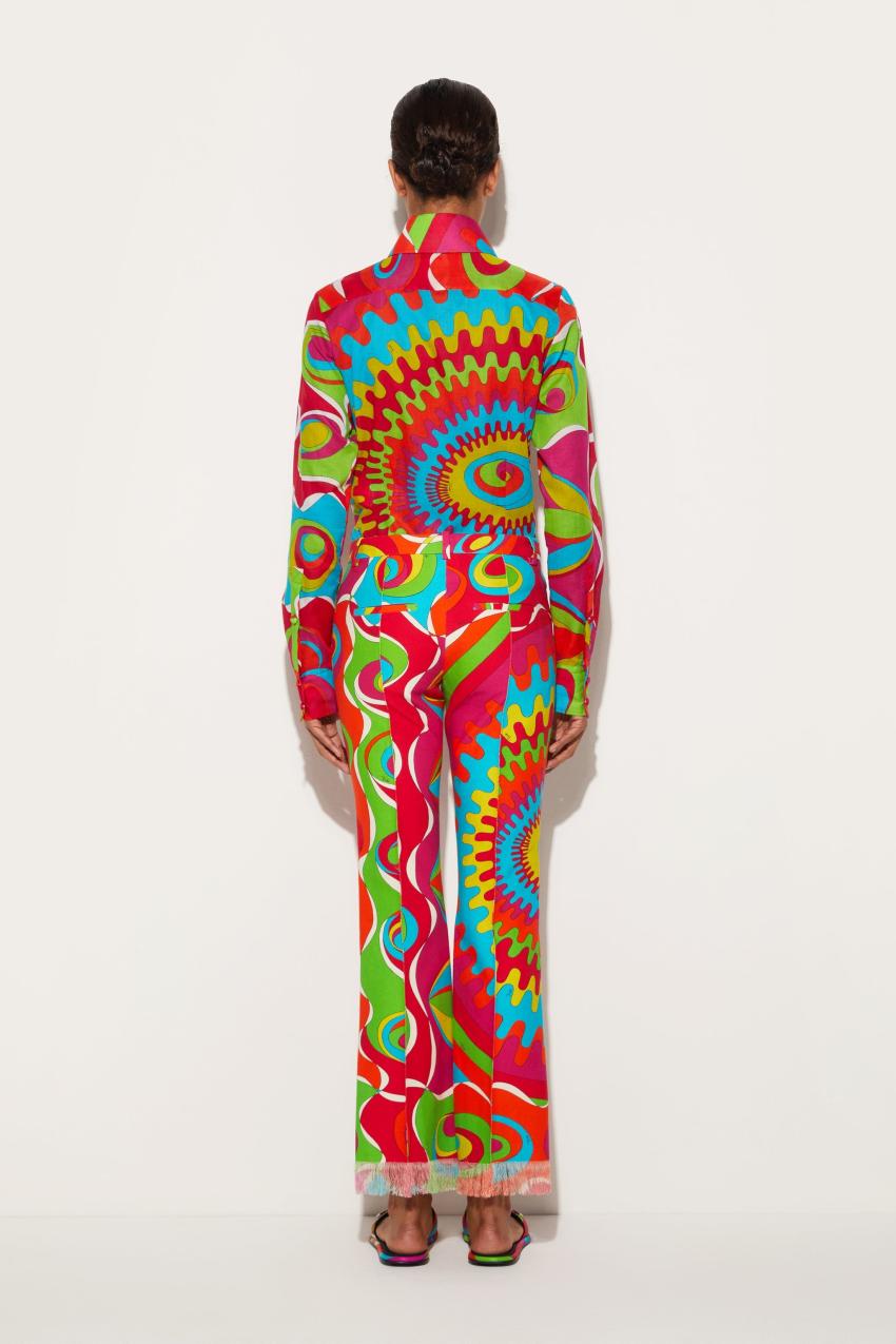 PUCCI Bersaglio-Print Trousers | Women Pants And Shorts