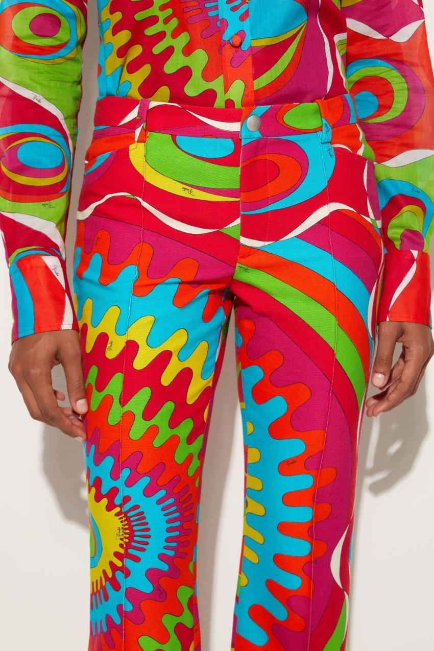 PUCCI Bersaglio-Print Trousers | Women Pants And Shorts