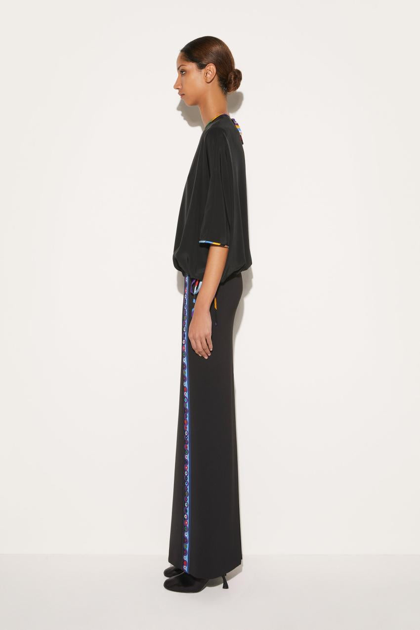 PUCCI Black Silk Top | Women Tops And Shirts