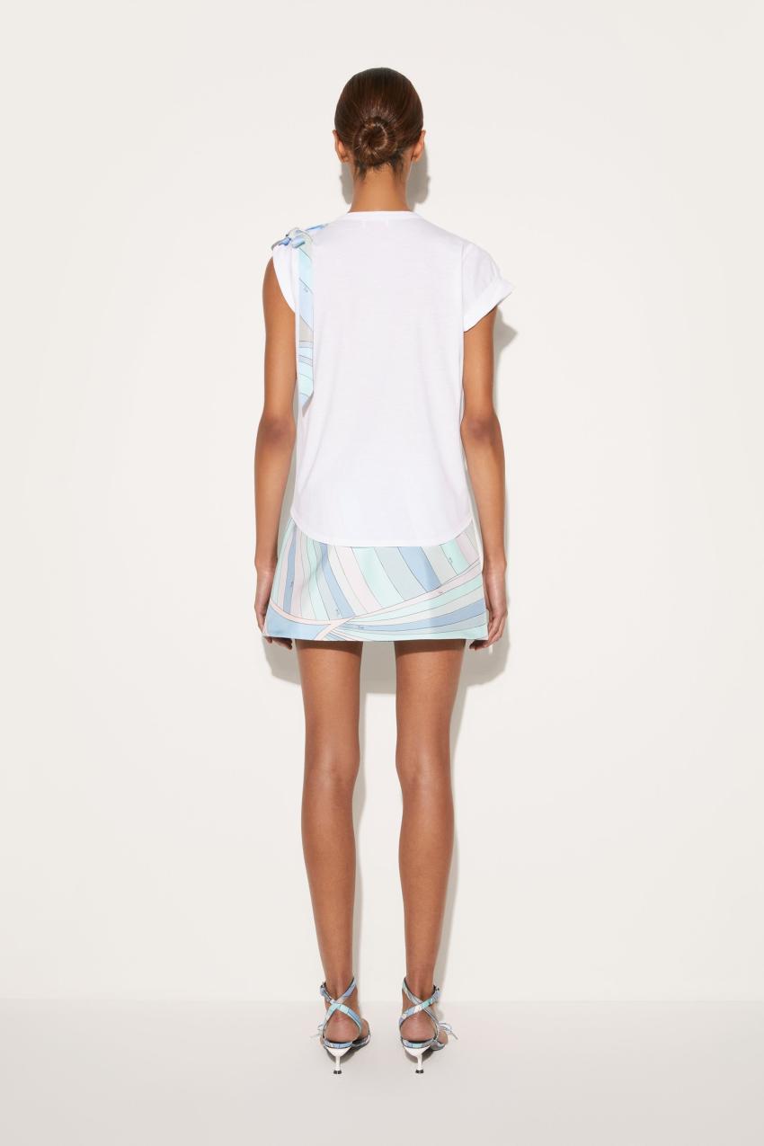 PUCCI Bow-Embellished Cotton T-Shirt | Women T-Shirts And Sweatshirts