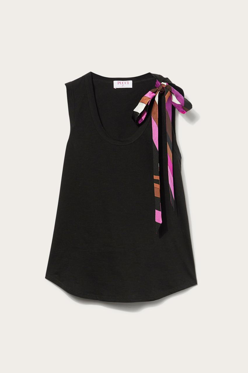 PUCCI Bow-Embellished Cotton Top | Women Tops And Shirts
