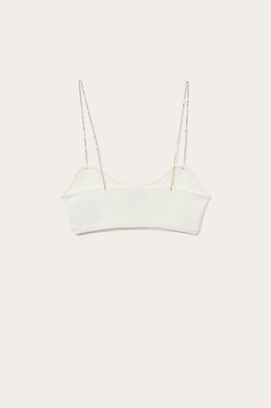 PUCCI Chain-Embellished Bandeau Top | Women Knitwear