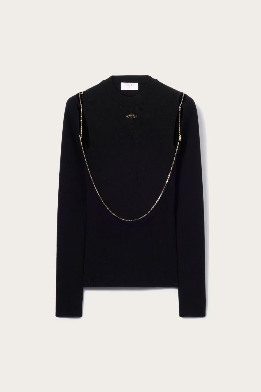 PUCCI Chain-Embellished Sweater | Women Knitwear