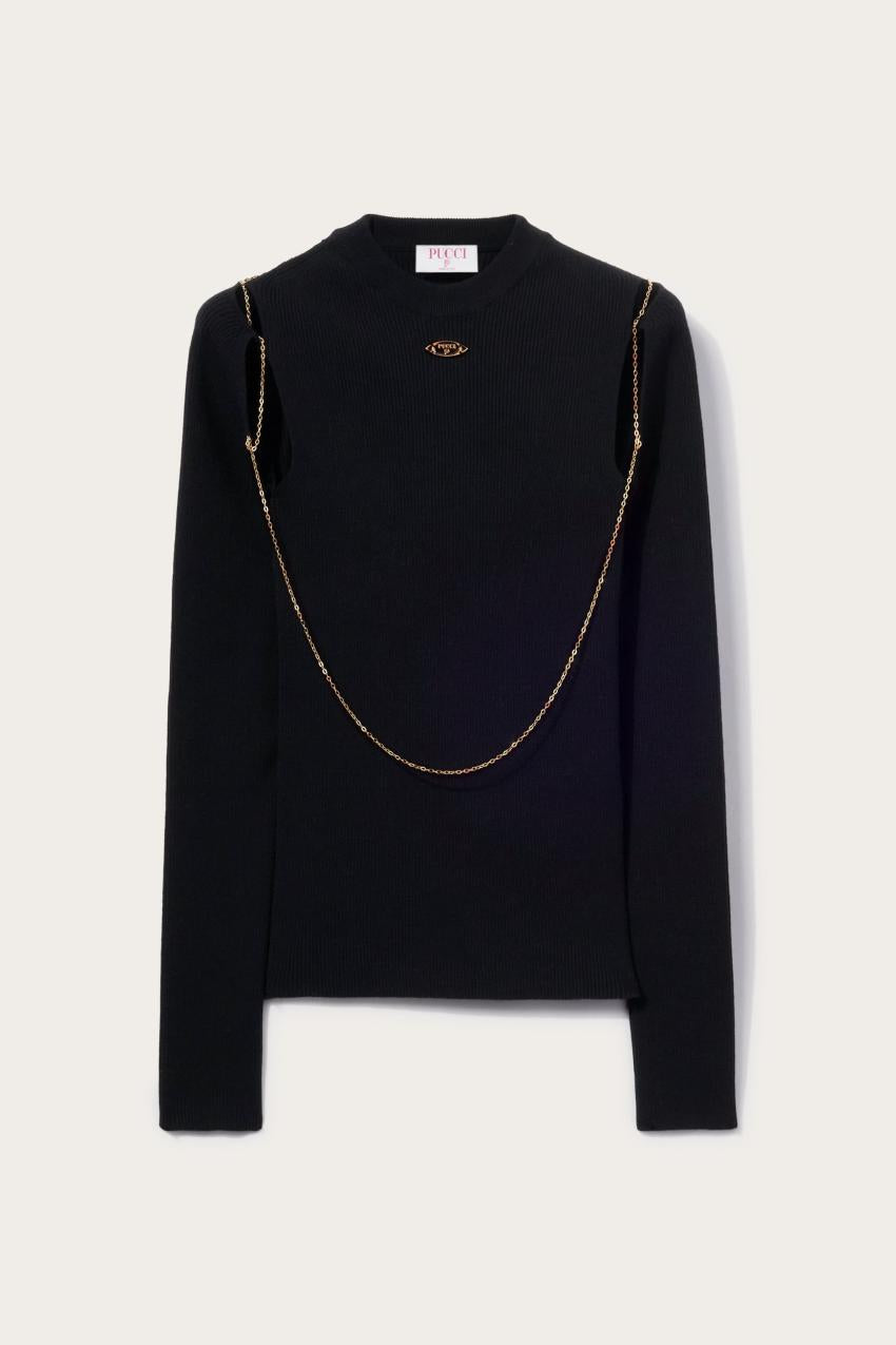 PUCCI Chain-Embellished Sweater | Women Knitwear