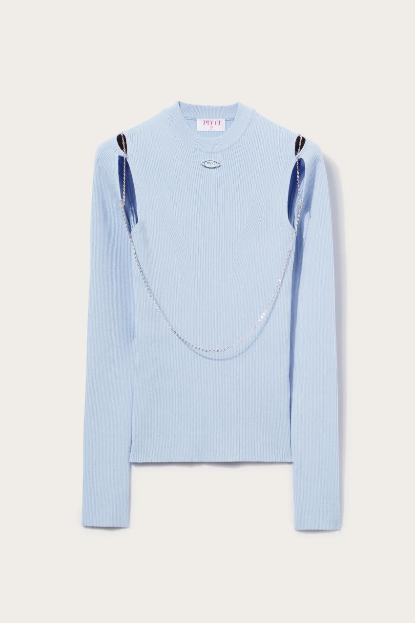 PUCCI Chain-Embellished Sweater | Women Knitwear