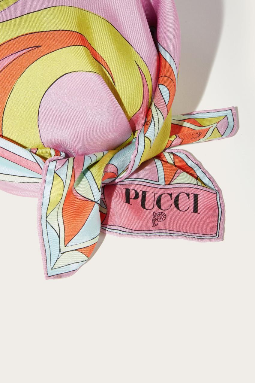 PUCCI Cigni And Iride-Print Silk-Twill Cap | Women Hats And Hair Accessories