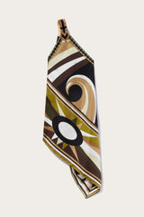 PUCCI Cigni-Print Asymmetric Silk-Twill Dress | Women Dresses