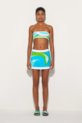 PUCCI Cigni-Print Cotton Bandeau | Women Tops And Shirts