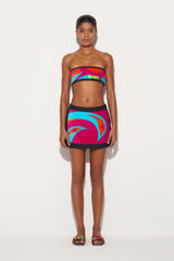 PUCCI Cigni-Print Cotton Bandeau | Women Tops And Shirts