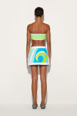 PUCCI Cigni-Print Cotton Bandeau | Women Tops And Shirts