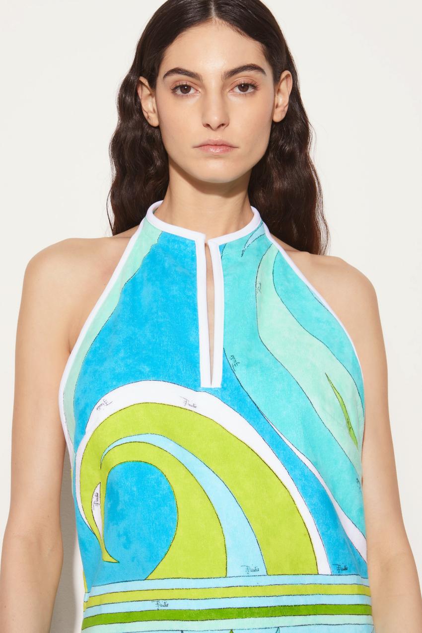 PUCCI Cigni-Print Cotton Dress | Women Dresses