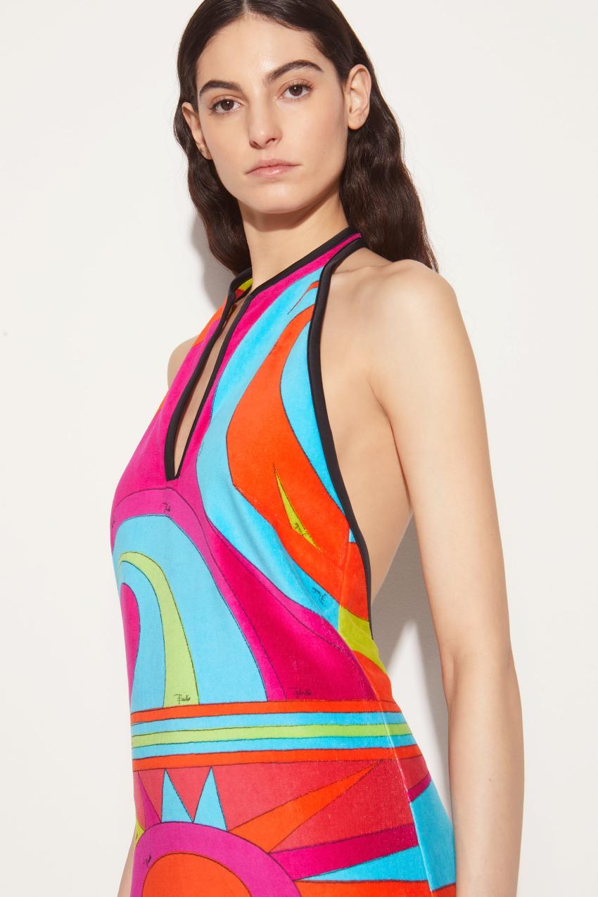 PUCCI Cigni-Print Cotton Dress | Women Dresses